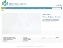 Tablet Screenshot of clinicasantacatarinafunchal.com